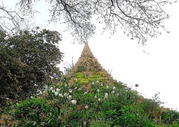 Agnes denes’in yaşayan piramit yapıtı, 30 ekim’e kadar ssm’nin bahçesinde