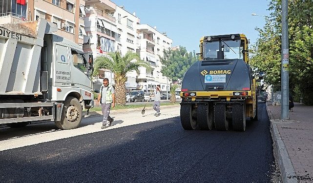 Antalya Büyükşehir yolları yenilemeye devam ediyor