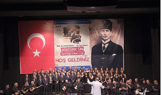 Aydın Büyükşehir Belediyesi, Cumhuriyet’in 100. yılında Atatürk’ün sevdiği türküler konserini izleyicilerle buluşturdu