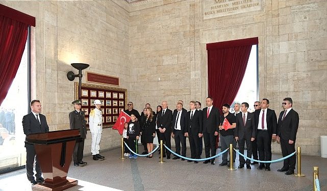 Borusanlılar’dan Cumhuriyetin 100. yılında Anıtkabir’e manalı ziyaret