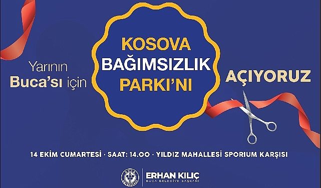 Buca’da Kosova Bağımsızlık Parkı Açılıyor