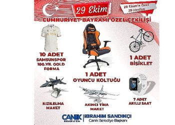 Canik’ten Cumhuriyetin 100 Yılına Özel İkramlar