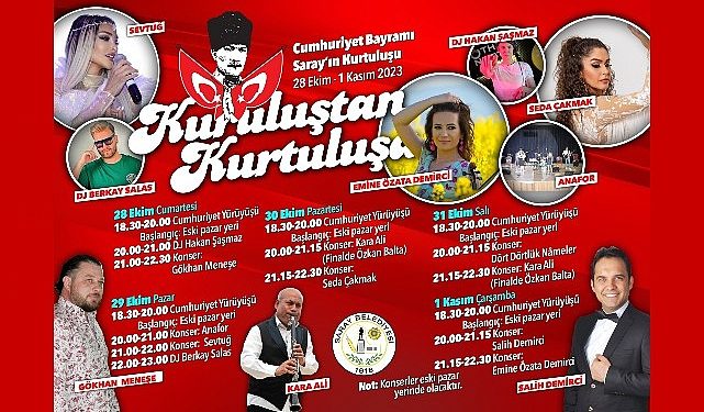 Cumhuriyet ve Kurtuluş coşkusu birleşiyor