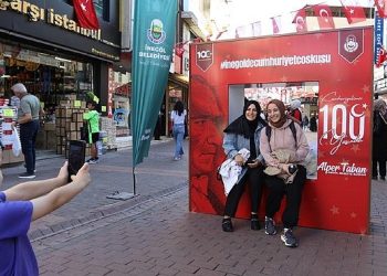 İnegöl’de Cumhuriyetin 100. Yılını Ölümsüzleştiren Aktiflik