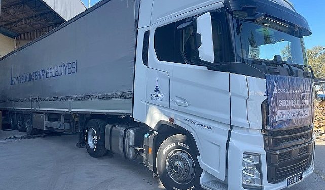 İzmir’den Hatay’a 244’üncü takviye tırı gönderildi