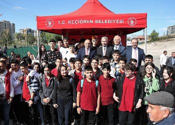 Keçiören’de Lavanta Bahçesi Kapalı Spor Salonu’nun Temeli Atıldı