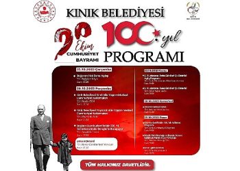 Kınık’ta Cumhuriyet’in 100’üncü yılı 5 gün kutlanacak