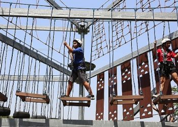 Küçükçekmece’deki Macera Parkları Ziyaretçi Akınına Uğradı