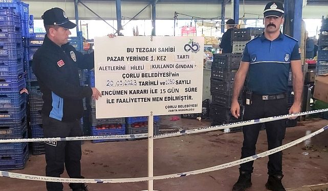 Kurallara Uymayan Pazarcılara Ceza Verildi