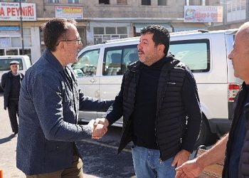 Lider Savran, Kasaplar Çarşısı ve Belediye Caddesi Esnaflarını Ziyaret Etti