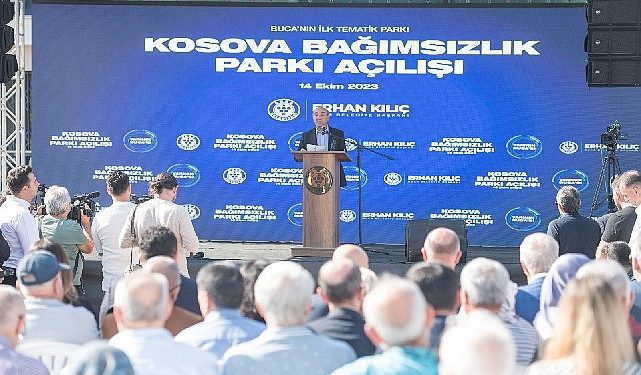 Lider Soyer Kosova Bağımsızlık Parkı açılışında konuştu “Buca Metrosu’nu tarihinden evvel bitireceğiz”