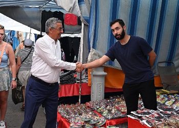 Lider Topaloğlu Pazar Esnafını Ziyaret Etti