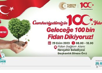 Nevşehir belediyesi vatandaşlara fiyatsız olarak 100 bin fidan dağıtacak