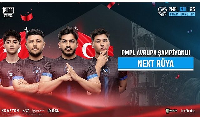 Temsilcimiz Next Hayal, 4,2 milyon TL ödül havuzu bulunan PMPL Avrupa Şampiyonu oldu