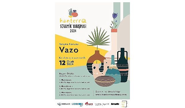 Türkiye’nin en değerli fonksiyonel seramik müsabakalarından “Hanterra seramik” müsabakası başlıyor