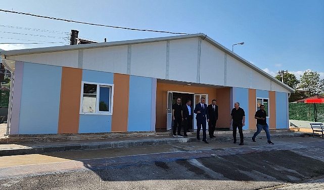 Yazlık Tabosan İlkokulu Prefabrik Okul Binası da Tamamlandı