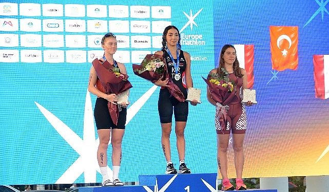 Yenişehir Avrupa Triatlon Kupası’nda ulusal triatlet Selinay Tuğçe Kır altın madalya kazandı