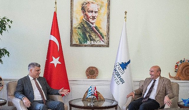 Yunanistan’ın İzmir Başkonsolosu Alexandros Kostas, Lider Soyer’i ziyaret etti