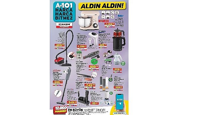 23 Kasım Günü A101’de Kaliteli ve Uygun Fiyatlı Teknolojik Eserler Tüketicilere Sunuluyor