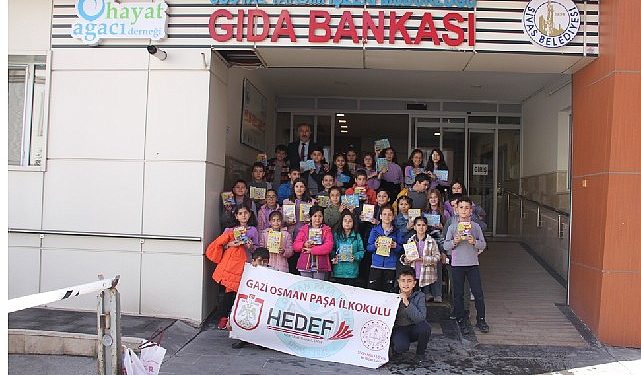 Altın kalpli çocuklardan manalı bağış…