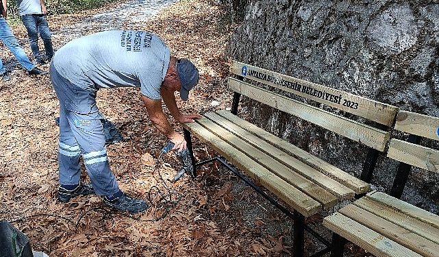 Antalya Büyükşehir’den Gündoğmuş’ta 26 mahalleye piknik masası