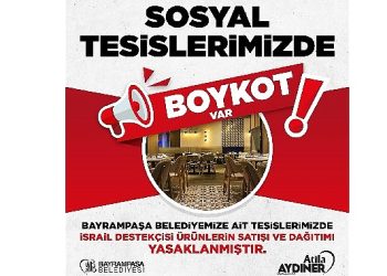 Bayrampaşa Belediyesi’nden İsrail eserlerine boykot kararı