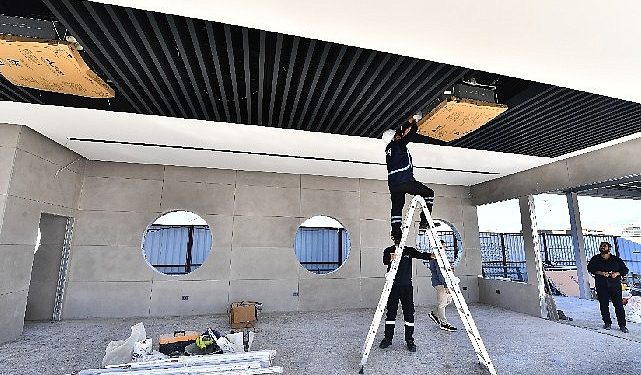 Bisiklet, motosiklet ve skuter için kapalı park yeri de var Bostanlı İskelesi yenileniyor