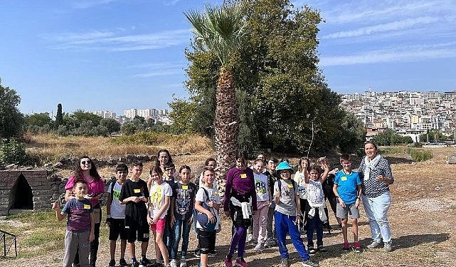 Bornovalı minikler oyunlarla tarihe seyahat yaptı