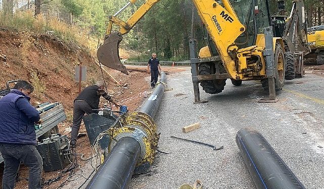 Büyükşehir, Marmaris Bozburun İçme Suyu Projesinde Birinci Kazmayı Vurdu
