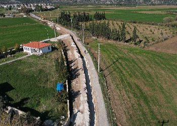 Büyükşehir Ören Kanalizasyon Projeinin 18 Bin Metresini Tamamladı