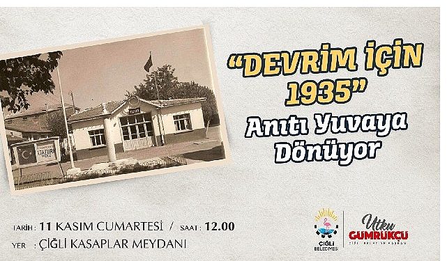 Çiğli Belediyesi “Devrim İçin 1935” Anıtını Birinci Yerine Taşıyor