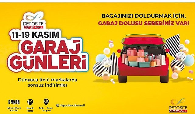 Deposite outlet mall’de garaj günleri başlıyor