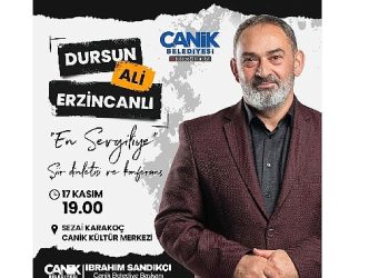 Dursun Ali Erzincanlı Canik’te