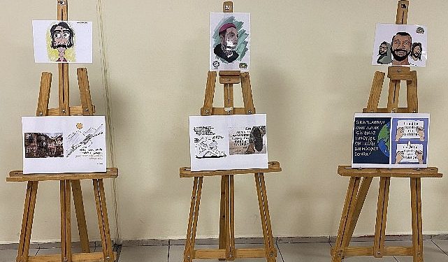 EKAMİT’ten “Geçmişten Günümüze Karikatür Çizimleri” Standı