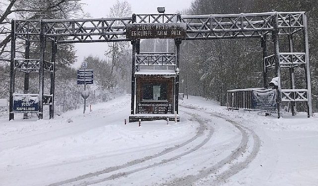 Eriklitepe beyaz örtüyle kaplandı