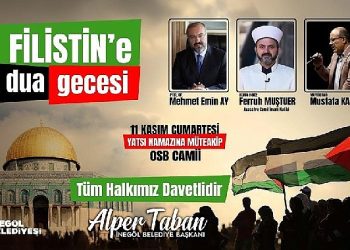 Filistin’e Dua Gecesi Düzenlenecek