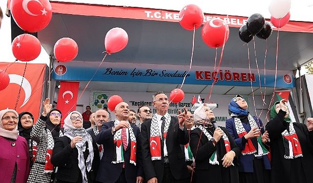 Gazze’ye dayanak için yardım çarşısı kuruldu