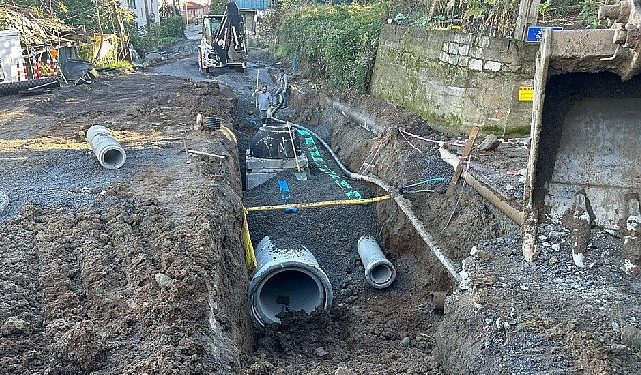 Gölcük halıdere’ye yeni yağmur suyu çizgisi