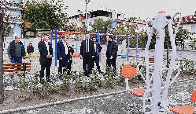 Harmancık ilçesi’nin birinci parkı Osmangazi Belediyesi’nden