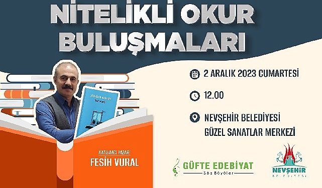 Hoş sanatlar merkezi’nde nitelikli okur buluşmaları başlıyor
