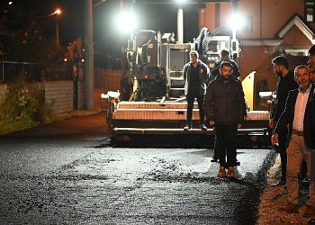 Kartepe Sarımeşe Mahallesi’nde 310 ton asfalt