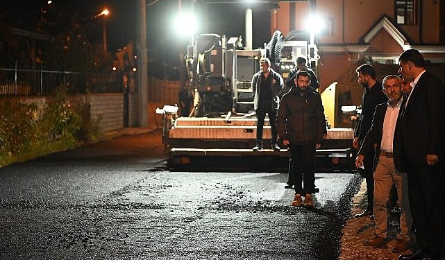 Kartepe Sarımeşe Mahallesi’nde 310 ton asfalt