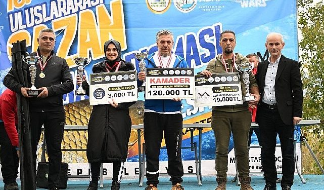 Kartepe’de sazan balığı tutma yarışı sonuçlandı