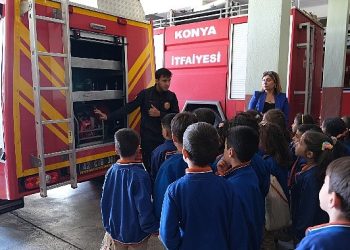 Konya Büyükşehir Minik Öğrencileri Yangın Konusunda Bilinçlendiriyor