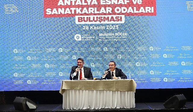 Lider Böcek esnaf odaları liderleri ile buluştu