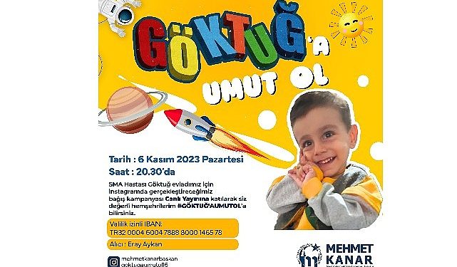 Lider Kanar sma’lı göktuğ’a umut oldu !