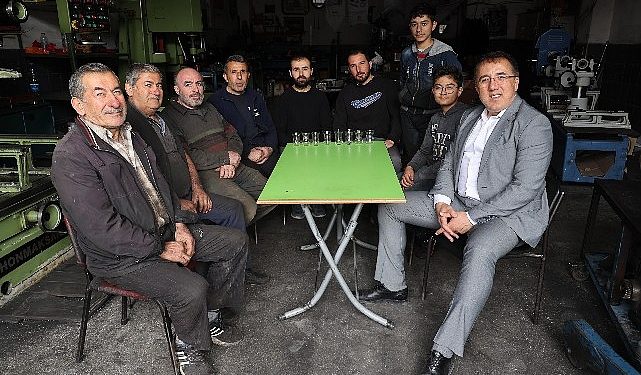 Lider Savran’dan sanayi esnaflarına ziyaret