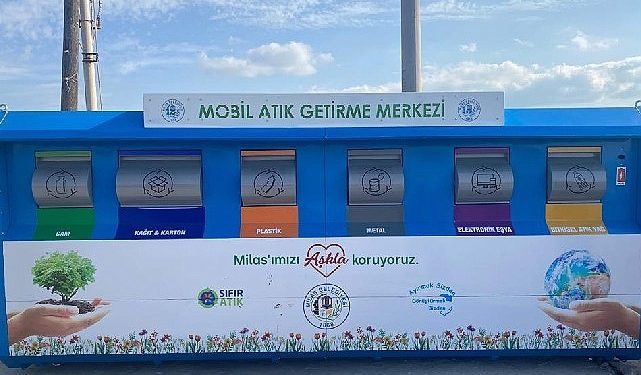 Milas belediyesi, geri dönüşüm çalışmalarını sürdürüyor