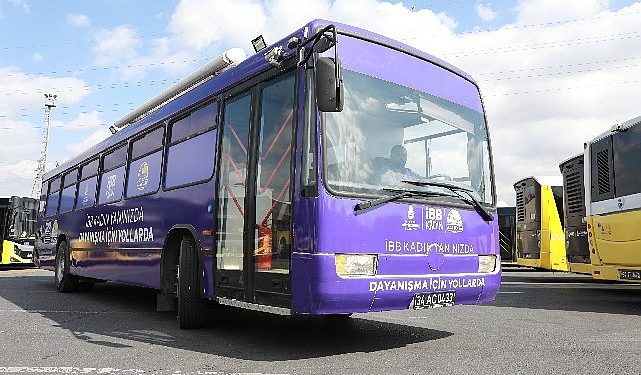 Mor Otobüs yola çıkyor