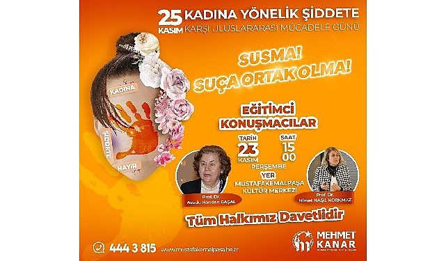 Mustafakemalpaşa Kültür Merkezi, Öğretmenler Günü Konseri ve Bayana Şiddet aktifliğine mesken sahipliği yapacak.